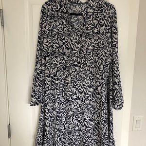 SheIN plant print dress
